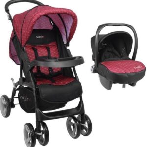 TROTTINE Cassiopé duobuggy Gecombineerde kinderwagen + Groep O - Nami rood