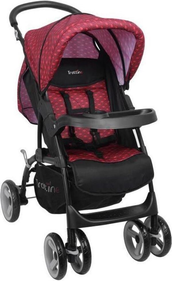 TROTTINE Cassiopé duobuggy Gecombineerde kinderwagen + Groep O blauw - Nami rood