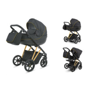 knorr-baby Combi kinderwagen YAP 11-delige set Deluxe Goud Zwart