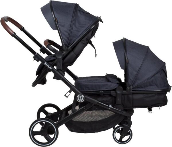 BabyGo - Duo-Kinderwagen - Grijs