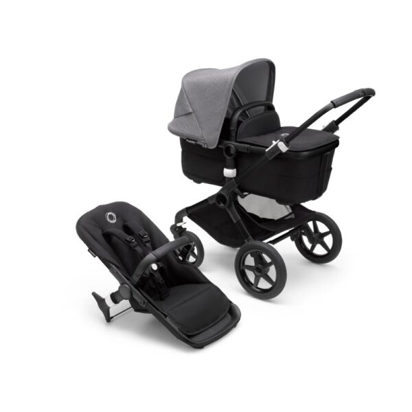 Bugaboo Kinderwagen 2 in 1 Fox 3 Compleet Black Grey Melange