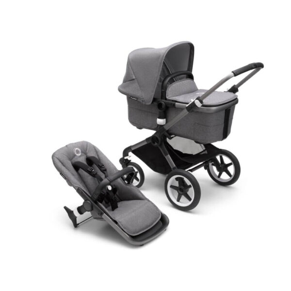 Bugaboo Kinderwagen 2 in 1 Fox 3 Compleet Graphite Grey Melange