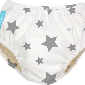 Charlie Banana Twinkle Little Star Grey - 2-in-1 Wasbare zwemluier en zindelijkheidsbroekje - Large