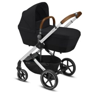 Cybex Kinderwagen 2 In 1 Balios S Lux Deep Black Frame Silver + Autostoel Adapters + Regenhoes + Voetenzak