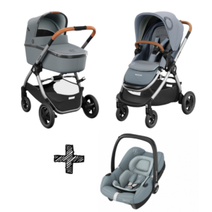 Kinderwagen 2-in-1 Maxi-Cosi Adorra 2.0 Essential Grey + Autostoel Maxi-Cosi Tinca