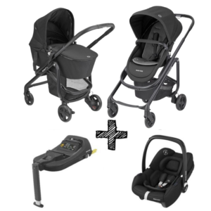 Kinderwagen 2-in-1 Maxi-Cosi Lila SP Essential Black + Autostoel Maxi-Cosi Tinca & Isofixbase