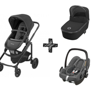 Kinderwagen 2in1 Maxi-Cosi Lila CP Essential Black + Maxi-Cosi Rock Sparkling Grey