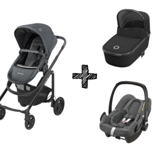 Kinderwagen 2in1 Maxi-Cosi Lila CP Essential Graphite + Maxi-Cosi Rock Sparkling Grey