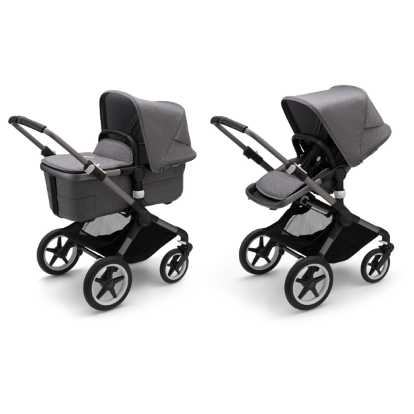 Kinderwagen Bugaboo Fox3 Graphite/Grey Melange