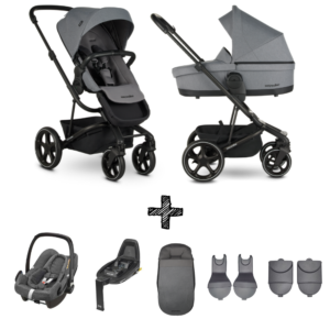 Kinderwagen Easywalker Harvey3 Fossil Grey inclusief Autostoel Maxi-Cosi Rock & Accessoirepakket