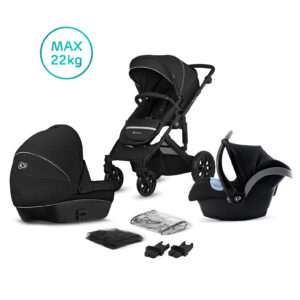 Kinderwagen Kinderkraft Prime Lite 3-in-1 (incl. Autostoel) Black