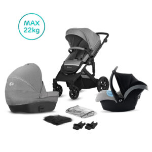 Kinderwagen Kinderkraft Prime Lite 3-in-1 (incl. Autostoel) Grey