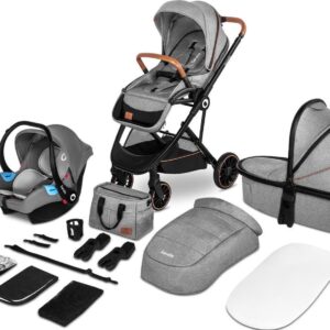 Kinderwagen Lionelo Riya 3-in-1 Grey Stone