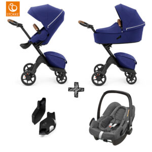 Kinderwagen Stokke® Xplory® X Royal Blue met Maxi-Cosi en Adapterset