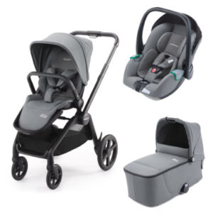 RECARO Combi kinderwagen Celona Prime Silent Grey - framekleur Black