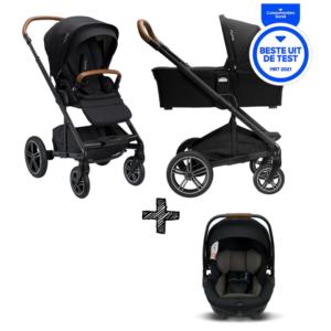 SET | Kinderwagen Nuna Mixx Next Caviar + Autostoel Nuna Arra Caviar