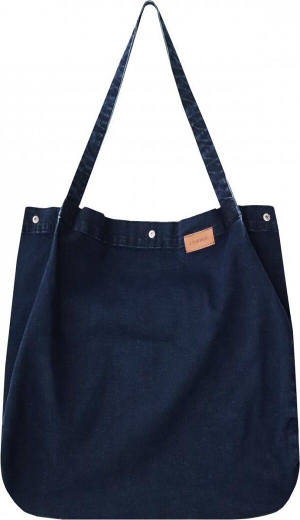 Your Wishes Mommy Tote Bag / Grote Denim Luiertas Blauw / Kinderwagen Luiertas / Verzorgingstas Baby / Boodschappentas Blauw