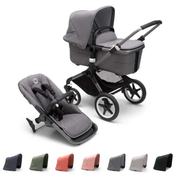 Bugaboo Kinderwagen 2 In 1 Fox 3 Graphite Grey Melange