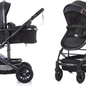 Chipolino Kinderwagen Estelle - Baby wagen - 2 in 1 - Kinderwagen met wieg en stoel - Licht en flexibel - Inclusief luiertas - Gr