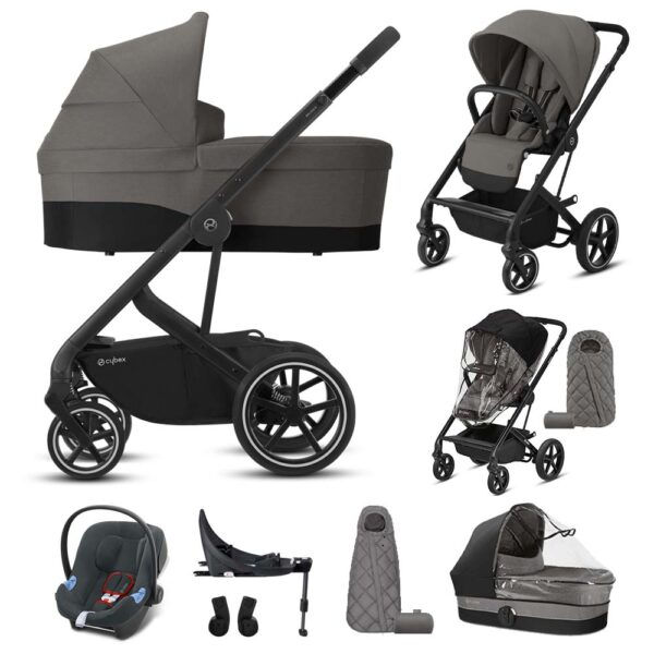 Cybex Kinderwagen 3 In 1 Balios S Lux Soho Grey Frame Black Complete Set