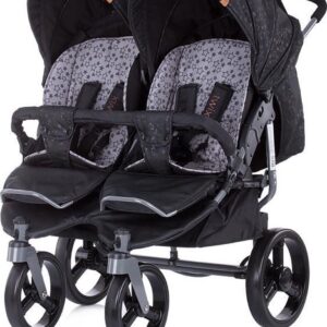 Duo Kinderwagen 0+ new borns Chipolino Twix zwart onyx