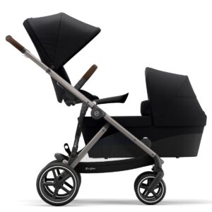 Duo Kinderwagen Cybex Gazelle S Deep Black/Black - Taupe Frame