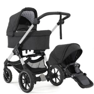 Emmaljunga Kinderwagen 2 In 1 NXT Lounge Black NXT90 Silver 3.0