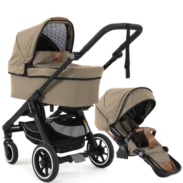 Emmaljunga Kinderwagen 2 In 1 NXT Outdoor Beige NXT60 Black 3.0