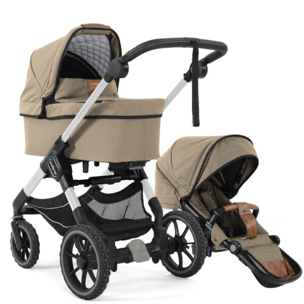 Emmaljunga Kinderwagen 2 In 1 NXT Outdoor Beige NXT90 Silver 3.0