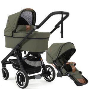 Emmaljunga Kinderwagen 2 In 1 NXT Outdoor Olive NXT60 Black 3.0