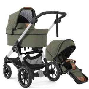 Emmaljunga Kinderwagen 2 In 1 NXT Outdoor Olive NXT90 Silver 3.0