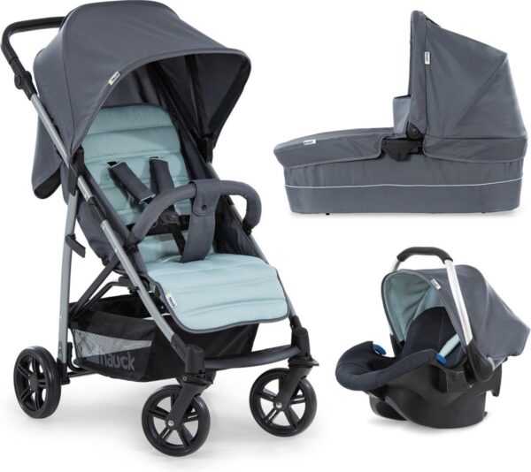 Hauck Rapid 4 Plus Trioset Kinderwagen - Grey/mint