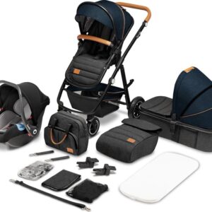 Kinderwagen 3-in-1 Lionelo Amber Marine Blauw