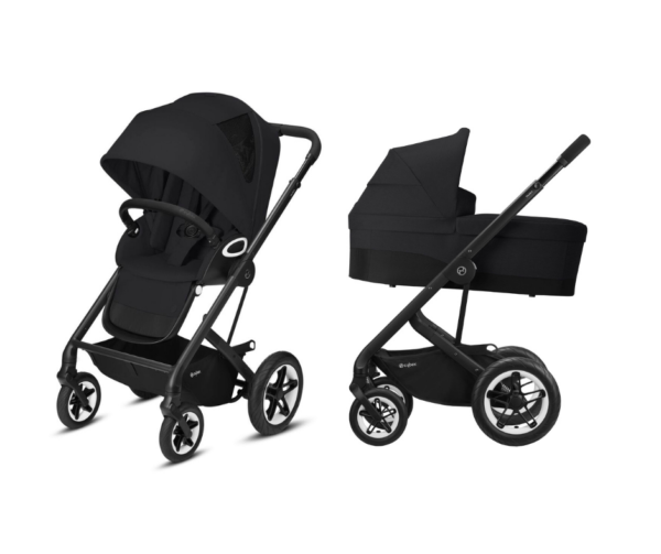 Kinderwagen Cybex Talos S Lux Deep Black/Black - Black Frame