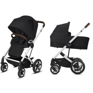 Kinderwagen Cybex Talos S Lux Deep Black/Black - Silver Frame