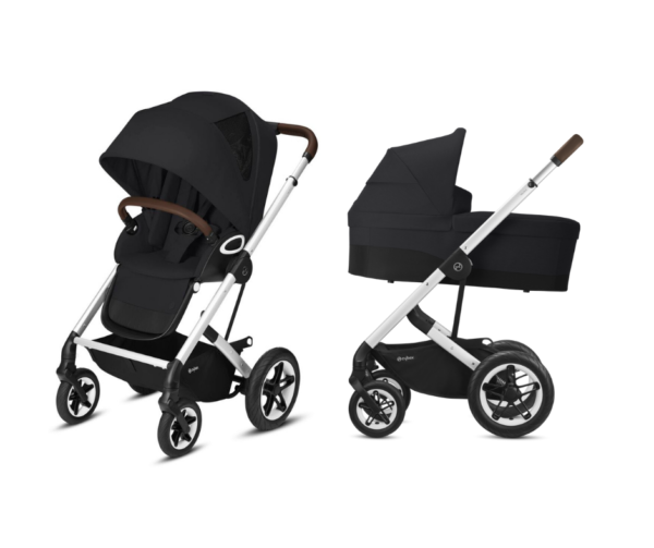 Kinderwagen Cybex Talos S Lux Deep Black/Black - Silver Frame