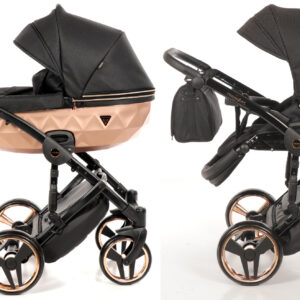 Kinderwagen Junama Mirror Satin 02 Copper | Black Frame