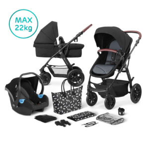 Kinderwagen Kinderkraft Xmoov 3-in-1 Black (incl. Autostoel & Luiertas)