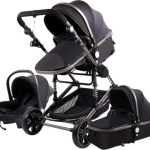 Magic Combi Kinderwagen - Zwart Incl. Baby Gifts