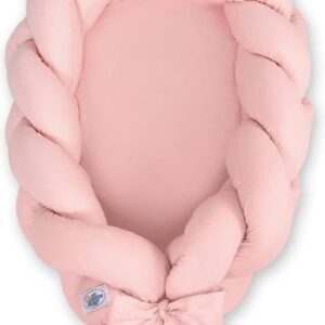 My Sweet Baby Gevlochten Babynestje 2-in-1 Pastel Roze