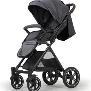 Polaza® Kinderwagen - Opvouwbaar en gemakkelijk op te bergen - Wandelwagen - Maxi Cosi - Kinderwagen 3 in 1 - 0 tot 36 Maanden - Zwart