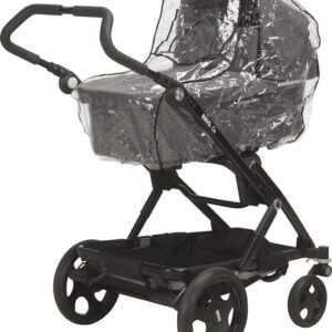 Regenhoes | Universeel |Kinderwagen | Klittenbandsluiting | Elastiek | Transparant | 100x52x80 Cm | 1 Maat