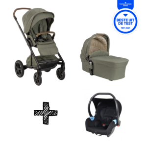 SET | Kinderwagen Nuna Mixx Next Pine + Autostoel 0+ Onyx Black