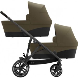 Twin Kinderwagen Cybex Gazelle S Classic Beige/Mid Beige - Black Frame