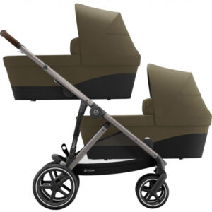 Twin Kinderwagen Cybex Gazelle S Classic Beige/Mid Beige - Taupe Frame