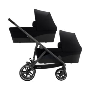 Twin Kinderwagen Cybex Gazelle S Deep Black/Black - Black Frame