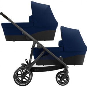 Twin Kinderwagen Cybex Gazelle S Navy Blue/Navy Blue - Black Frame