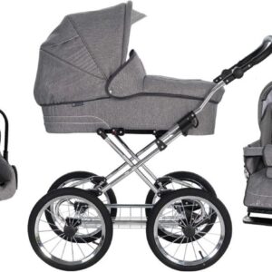 Friedrich Hugo - Combi-Kinderwagen - Antraciet - 3-in-1