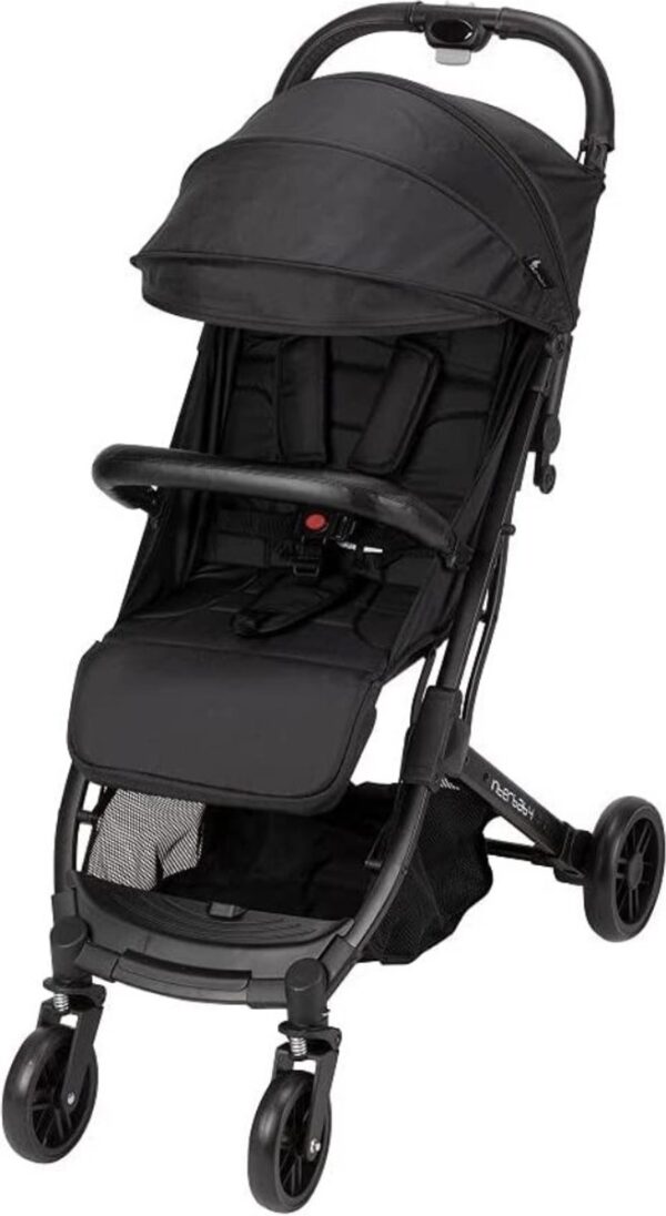 Interbaby kinderwagen Silla 84 x 99 cm polyester zwart/grijs- Luxe- Handig