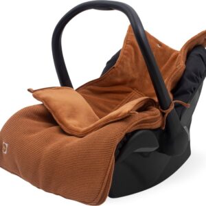 Jollein Voetenzak voor Autostoel & Kinderwagen - Basic Knit - Caramel